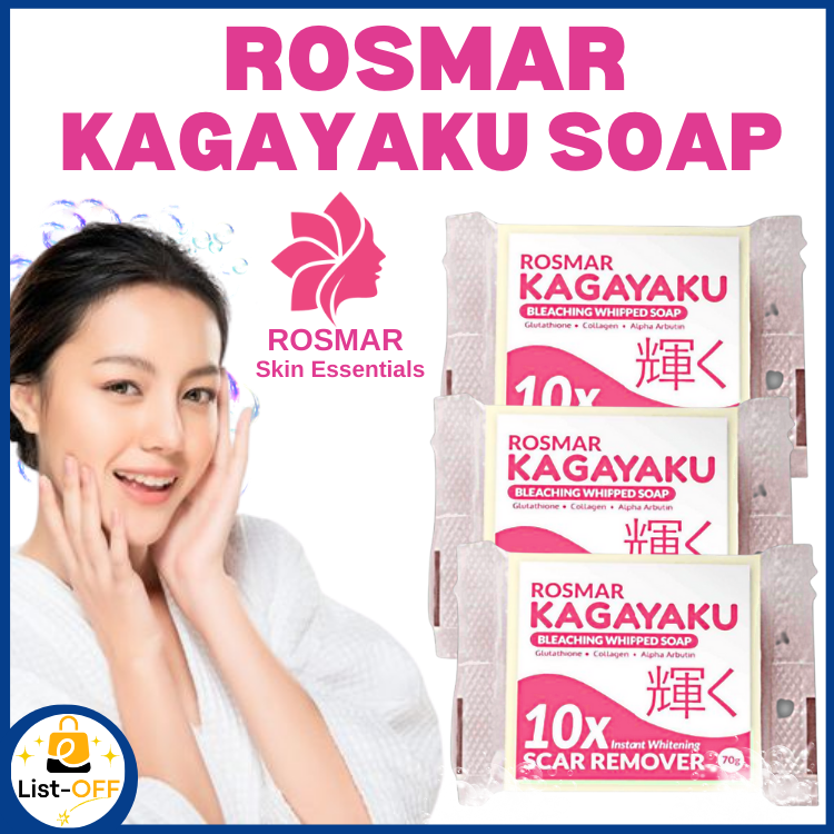 Kagayaku Soap Rosmar Original Bleaching Soap Scar Remover Whiten And
