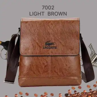 lacoste messenger bag leather