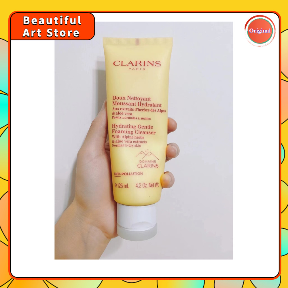 【100 original】 Clarins Gentle Foaming Cleanser 125ml Cottonseed Deep