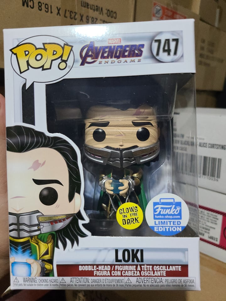 loki with tesseract funko pop