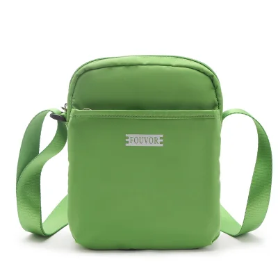 Fouvor new Cute small bag female female bag canvas shoulder bag small fresh and trendy student messenger bag 2957-01