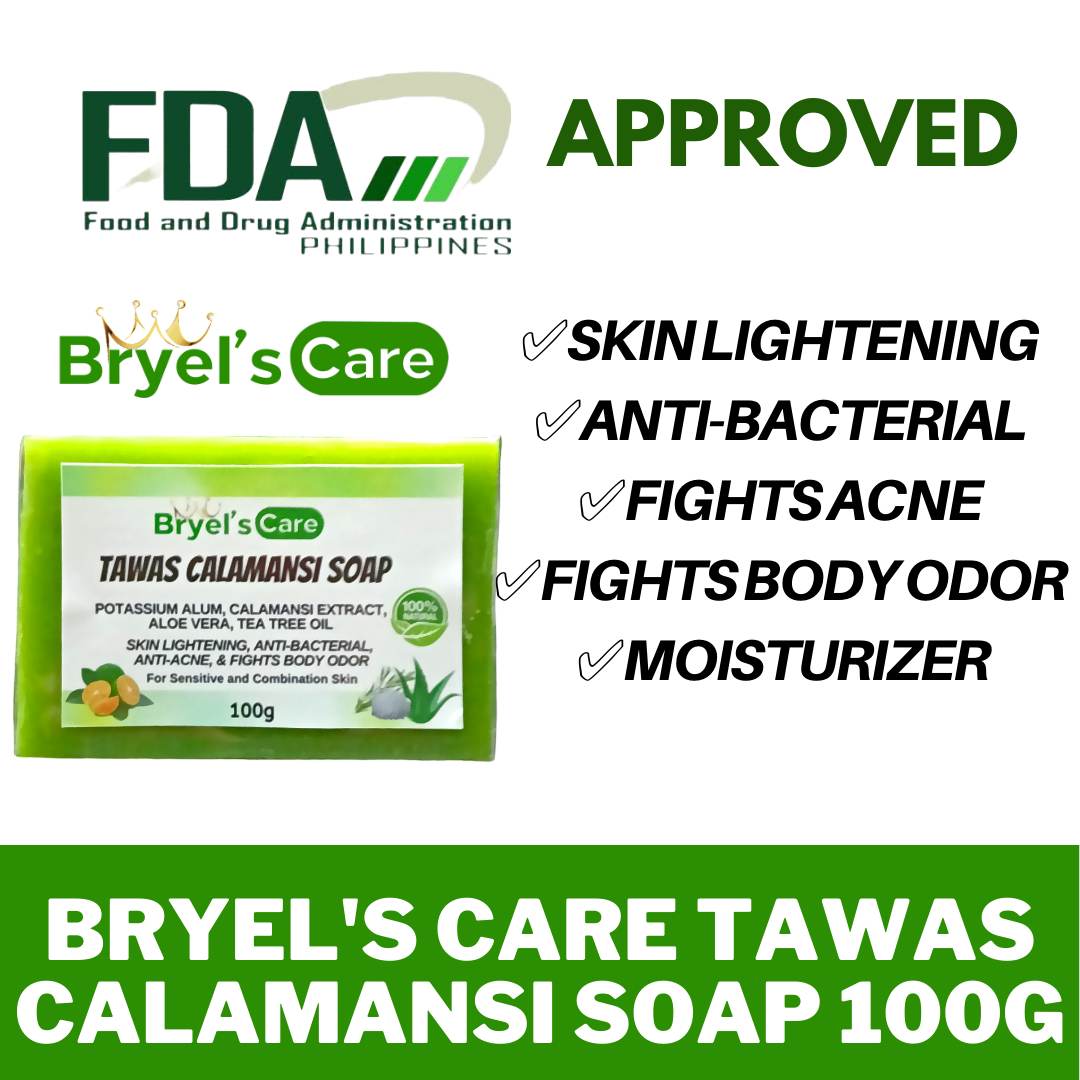 1 Piece 100g Tawas Calamansi With Aloe vera Soap for Healthy Skin tawas