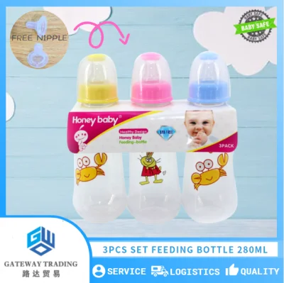 Feeding Bottle Baby Feeding 3 in 1 Free BPA Baby Feeding Bottle 3pcs Set