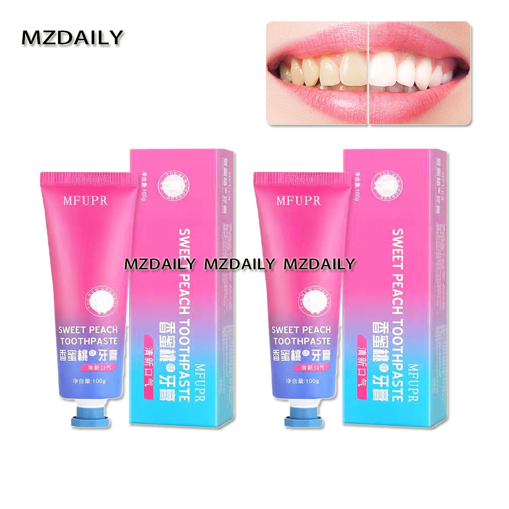 ( BUY 1 TAKE 1 ) Mfupr Sweet Peach Toothpaste Teeth Whitening 100g ...