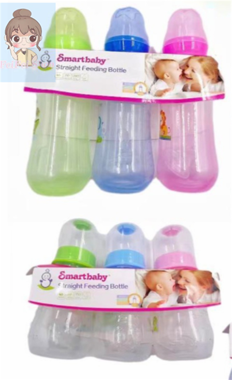 CFF💎3pcs/set Plastic Baby Bottle Feeding Bottle Breastfeeding Feeding Milk Bottle 150ml/280ml