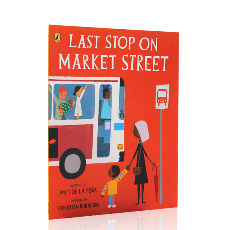 Original English genuine picture book last stop on market street one