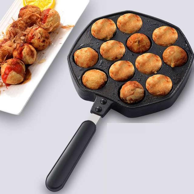 skillet Skillet frying pan non stick pan JS 12 Holes Takoyaki Pan Maker ...