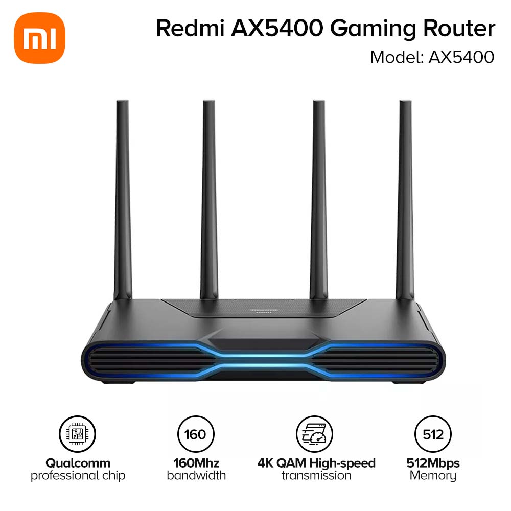 XIAOMI Redmi AX5400 Gaming Router 5400 Megabit Wifi 6 Enhancement 5G ...