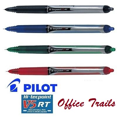 Pilot Hi-Tecpoint V5 RT Retractable Rollerball Pen 0.5mm Sold Per Piece