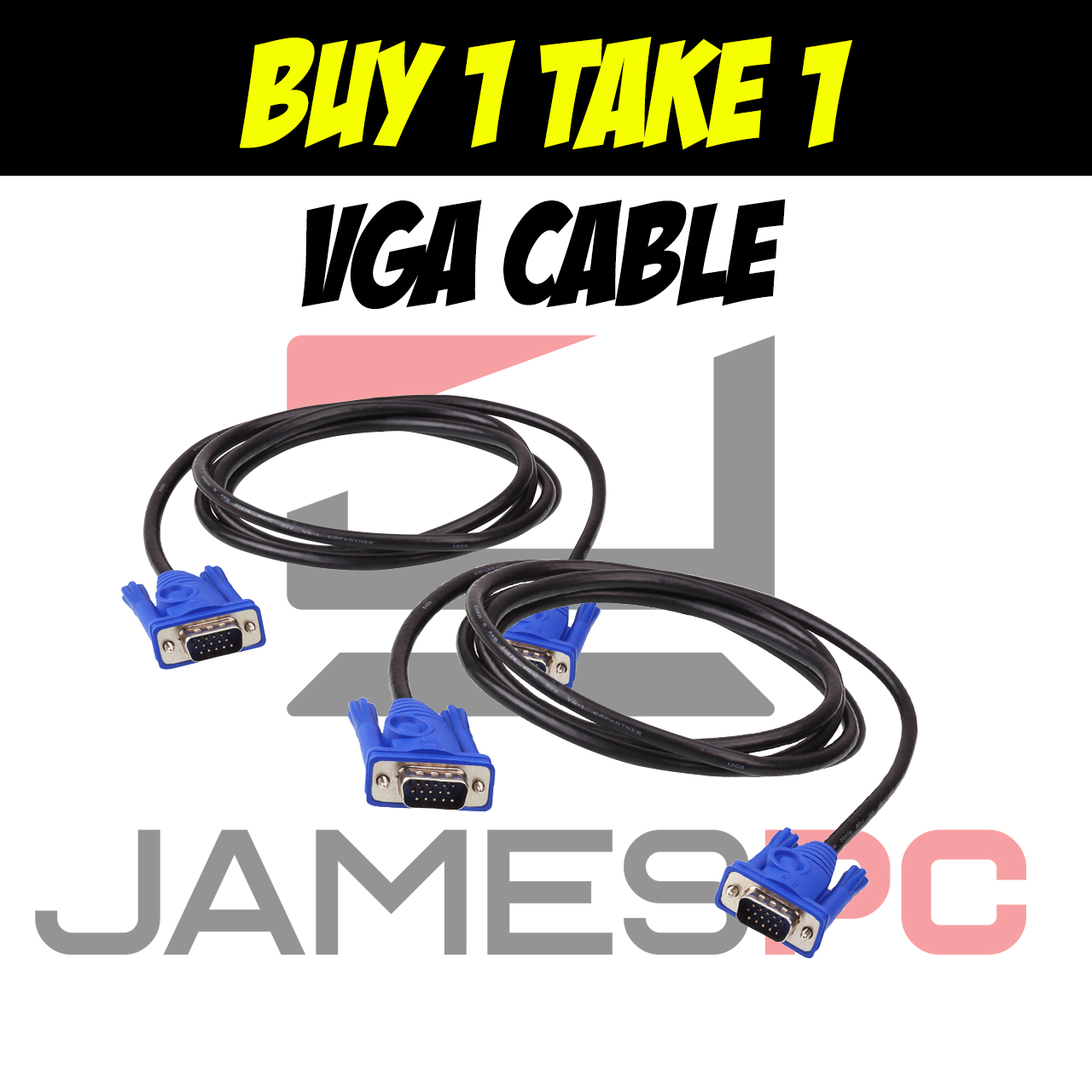 VGA TO VGA CABLE BUY 1 TAKE 1 PROMO JAMESPC Lazada PH