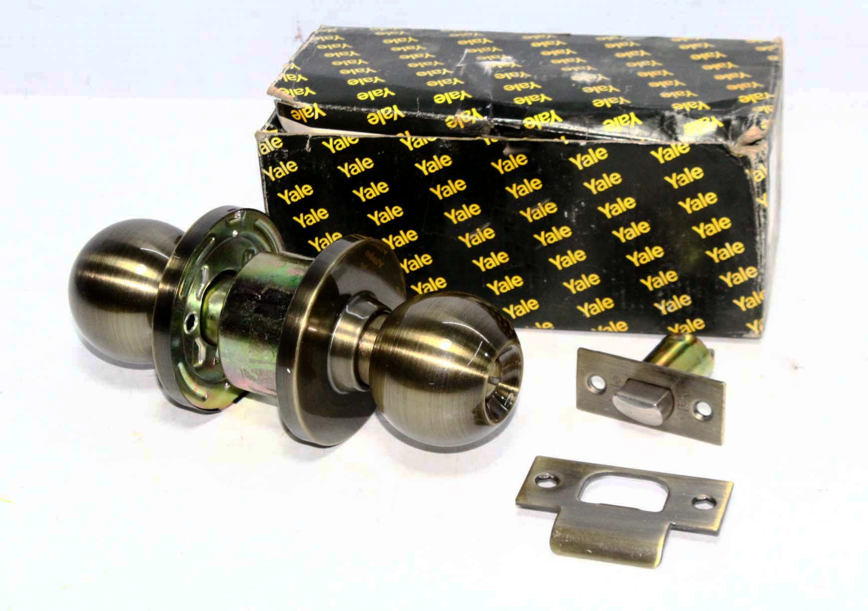 Yale Door Knob or Door Lock in Antique Brass Carolina Knobset Lazada PH