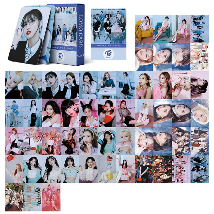 TWICE LOMO Cards Formula of Love 5455pcs THE FEELS 트와이스 New Album ...