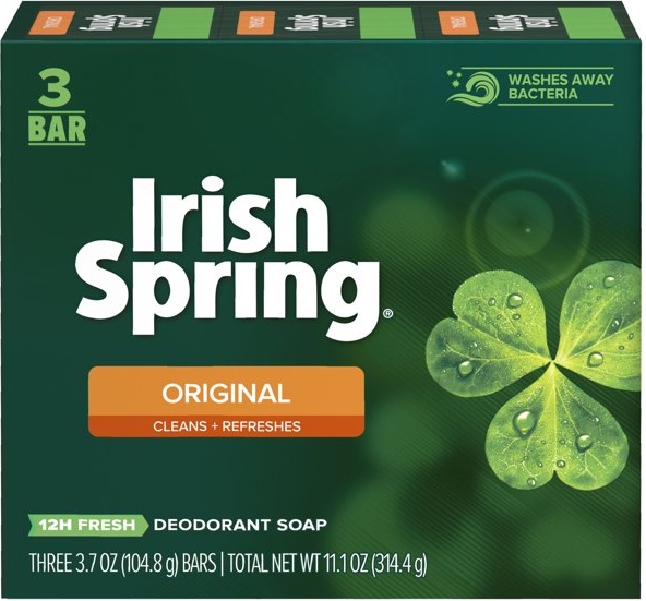 Irish Spring Original Scent Body Soap 3.7oz x 3Bar Lazada PH