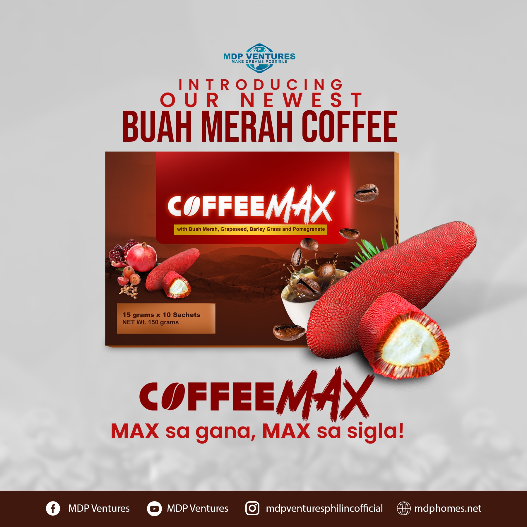 CoffeeMAX Coffee Pangpalakas 10x Sachet For Men Lazada PH
