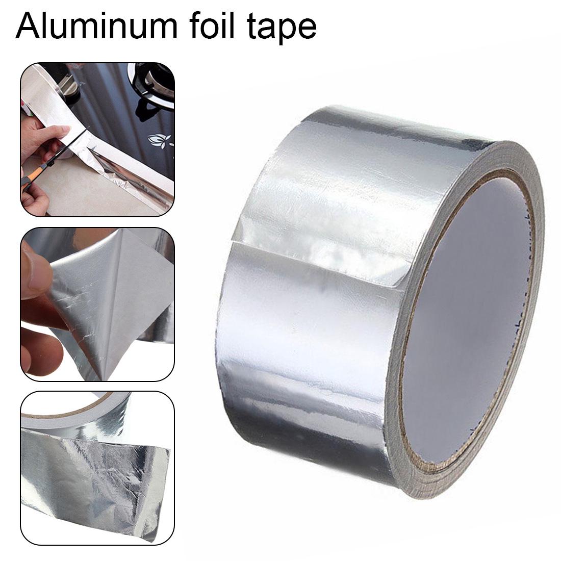 Aluminum Foil Tape 2 x 50 yd Air Vents and Insulation,Ourtapes Patching Hot & Cold Air Ducts Good for HVAC Professional Sealing 3.6Mil Silver Thick Aluminum Metal Tapes for Pipe Metal Repair 