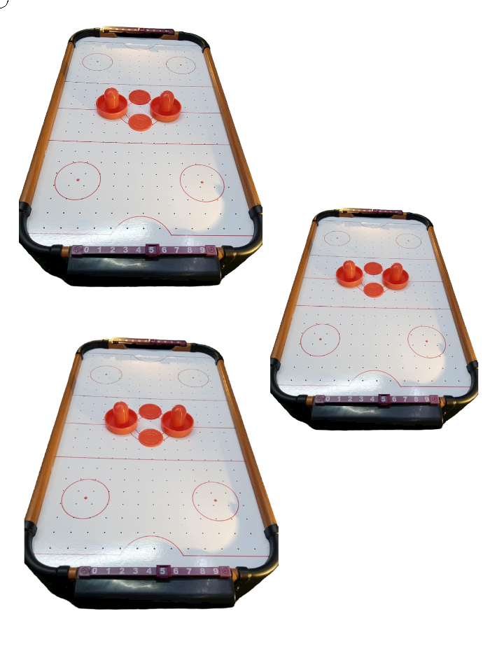 3pcs 12x20 inches TABLE TIP MINI AIR HOCKEY WITH COMPLETE ACCESSORIES