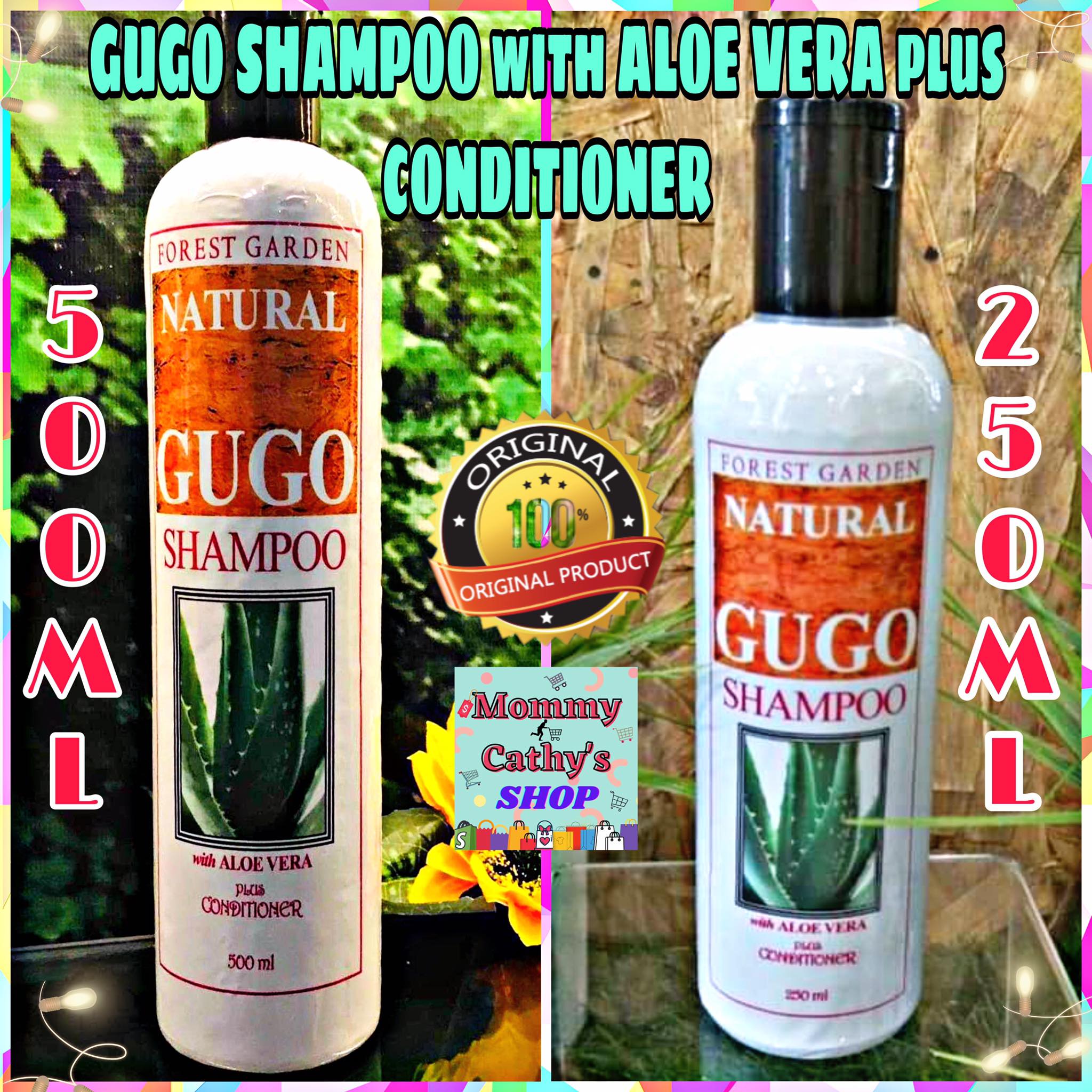 GUGO SHAMPOO With ALOE VERA Plus CONDITIONER 250 ML Or 500 ML 2 In 1