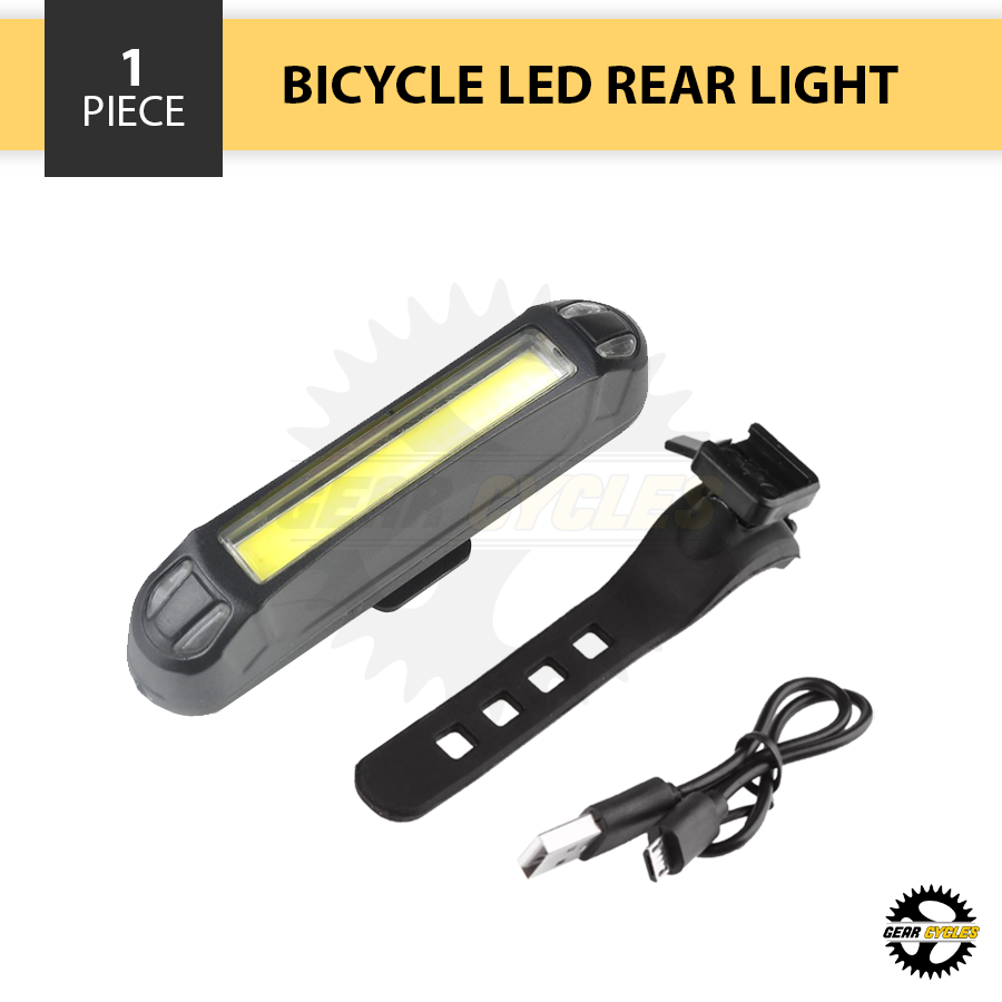 LED Rear Back Light Bicycle Tail Light Mountain Road Bike MTB USB