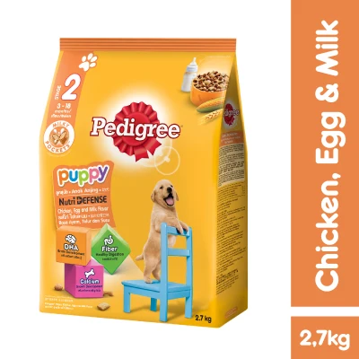 PEDIGREE® Puppy Chicken, Egg & Milk Dry Dog Food Case of 4 (2.7kg)