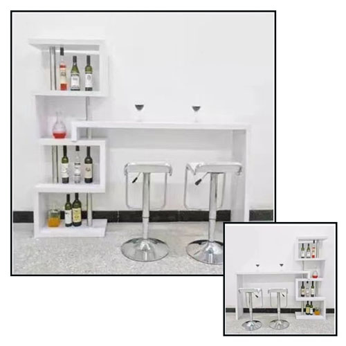 Bar Table Rotating 360 Degree Bar Counter Table Living Room Mini Bar ...