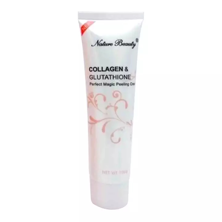nature beauty collagen and glutathione perfect magic peeling cream Nature Beauty Collagen and Glutathione Perfect Magic Peeling Cream 100g  Deep Cleans Skin Face and Body Scrub Skin Whitening Glowing Skin Cleansing  Skincare Radiant main image 1