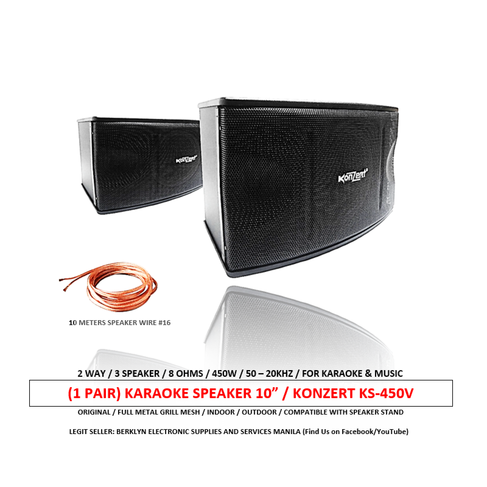 BASS REFLEX / KARAOKE SPEAKER / 450W 