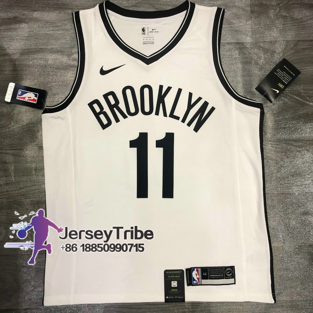 New Jersey Kyrie Irving #11 Brooklyn Nets Basketball jerseys Cousu Noir