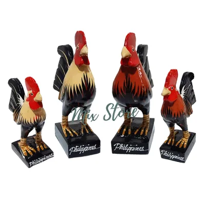 Small Wooden Rooster Display philippine toy Souvenir philippines toys decoration collectibles collectible display collection native decor manok