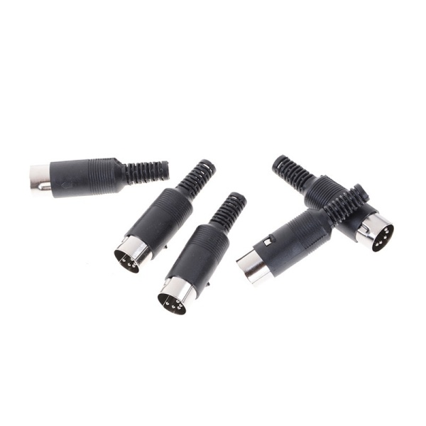 Bảng giá YYDS💕5pcs DIN male Plug 5 Pin Connector with Plastic Handle Adapters Cables Phong Vũ