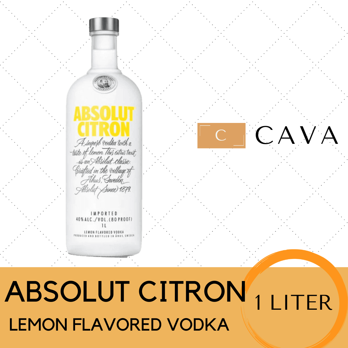 Absolut Citron Vodka 1 LITER Lazada PH