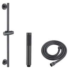 Shower Rod Lifter Pipe Stainless Steel Lifting Frame Adjustable Head Holder Bathroom Extension Shower Sliding Bar Set