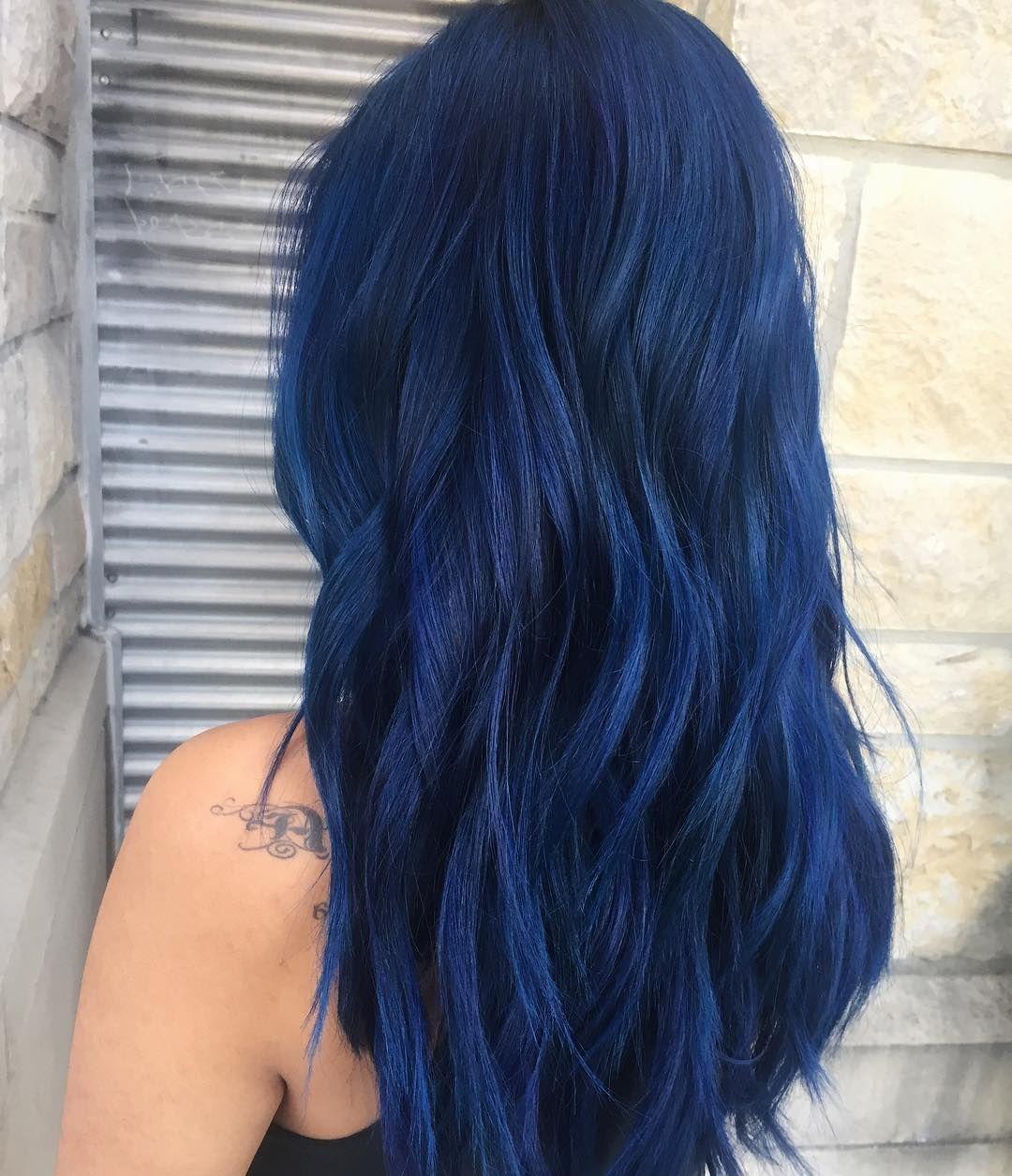 Punky Color  Midnight  Blue  On Black  Hair  Irfandiawhite co