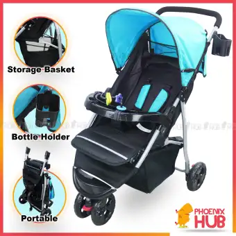 stroller with food tray