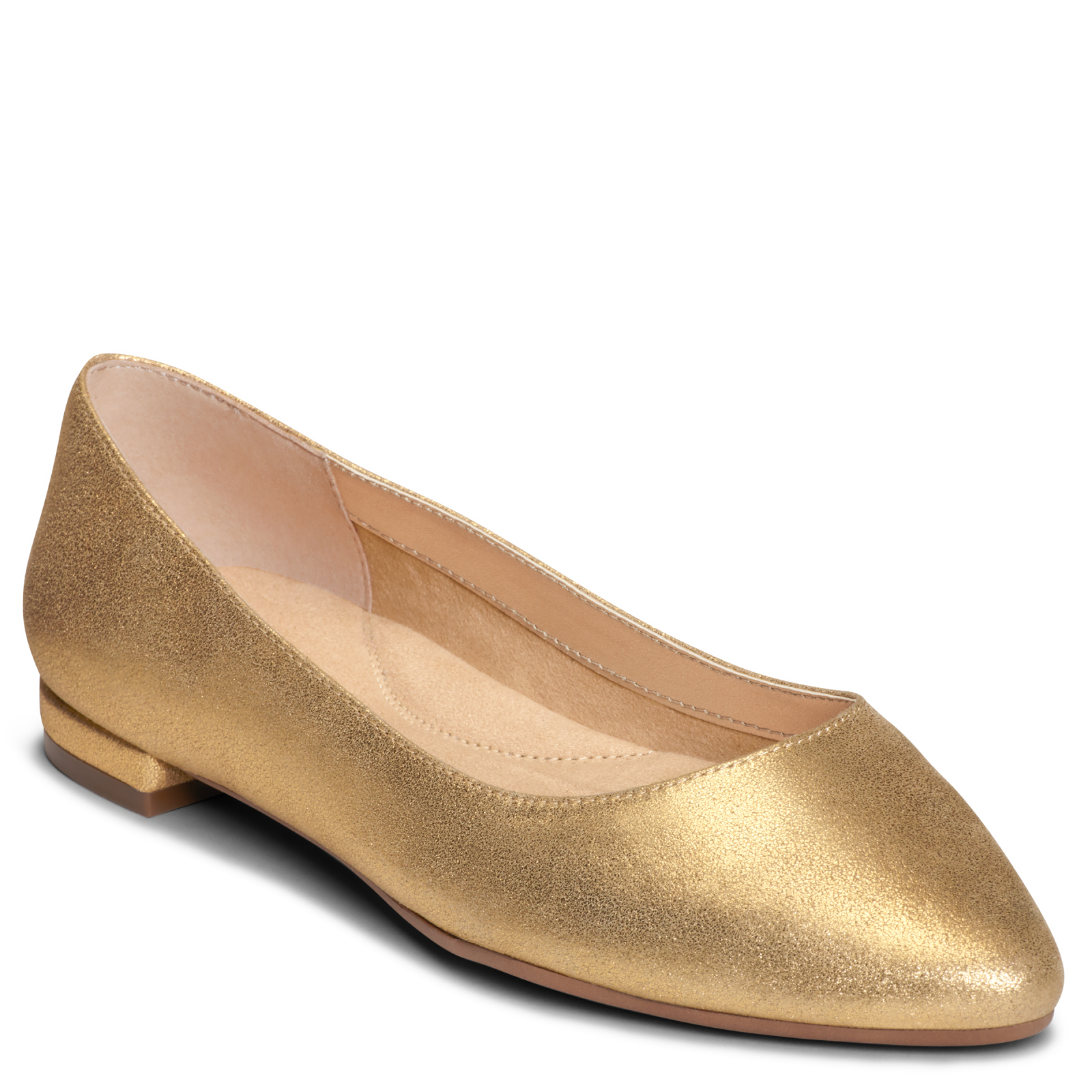 aerosoles gold flats