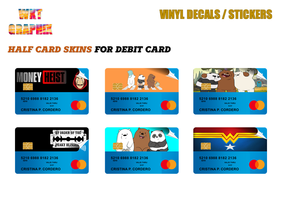 ❁♧LUXARY BRANDS DESIGN DEBIT CARD SKINS PART 1 (BDO, BPI, GCASH, UNION  BANK, etc.)