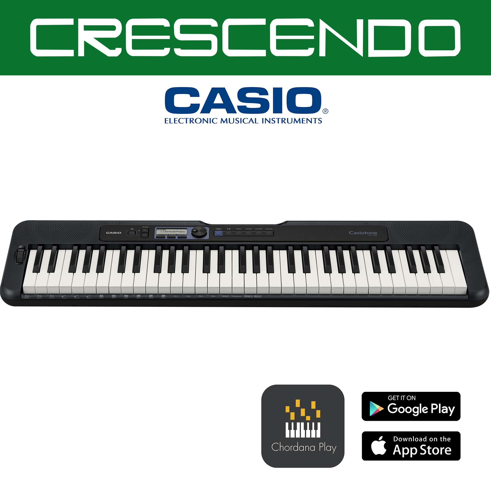 Casio CT-S300-FA 61 Keys Slim Casiotone Keyboard (Black) includes Free Original Adapter | Lazada PH
