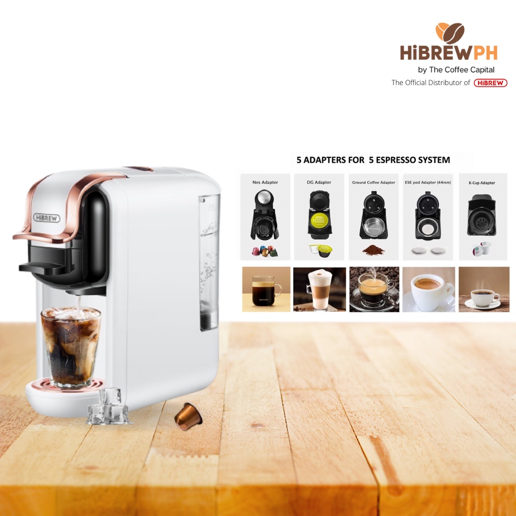 Philippine spot Hibrew 5 In 1 Multiple Capsule Espresso Coffee Machine