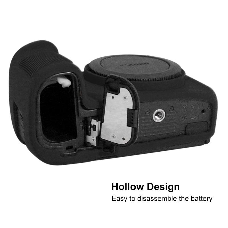 PULUZ Soft Silicone Protective Case for Canon EOS R (Black)