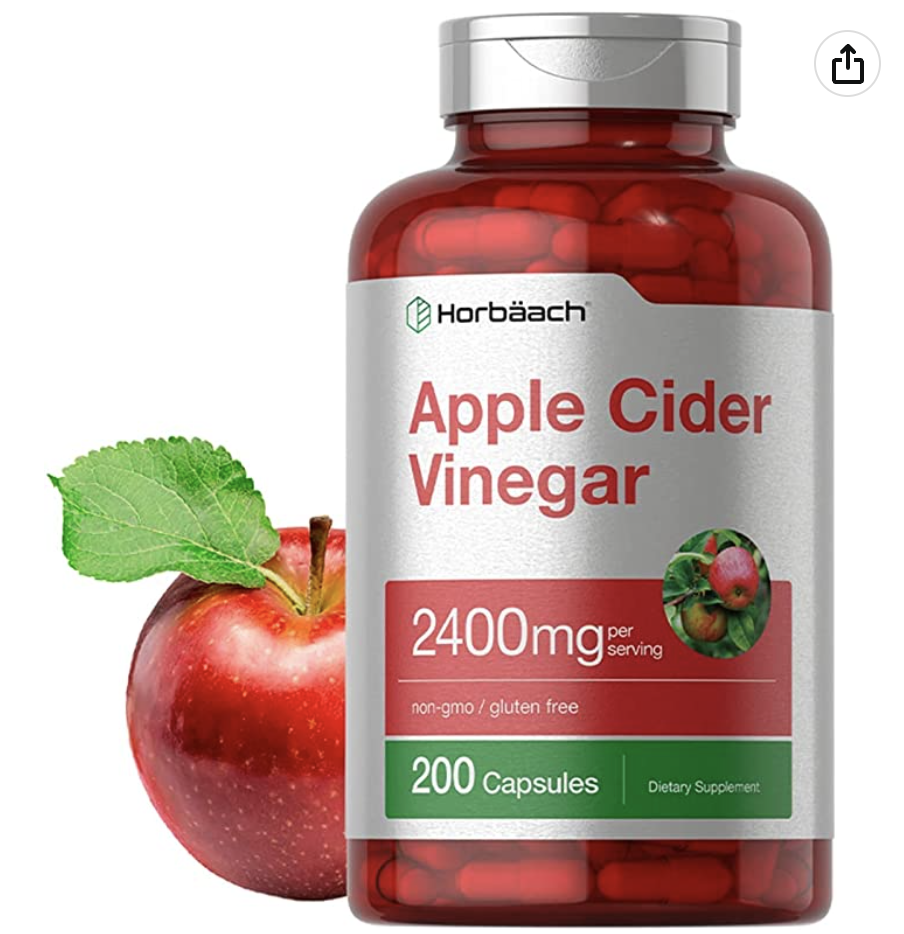 Horbaach Apple Cider Vinegar Capsules 2400mg 200 Capsules Lazada Ph