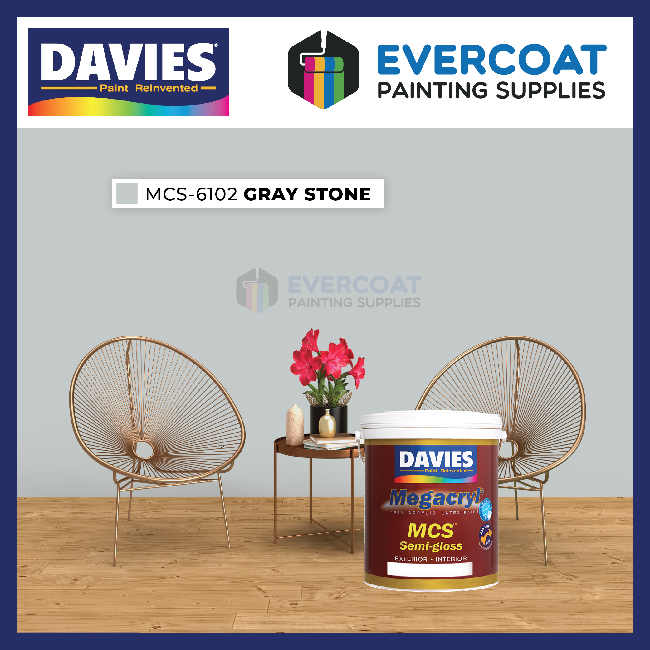 Davies Paints Megacryl SemiGloss 4Liters (Grays & Blacks) Lazada PH