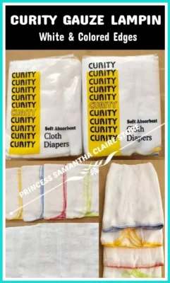 CURITY 6pcs Lampin for newborn | Baby Cloth Gauze Diaper