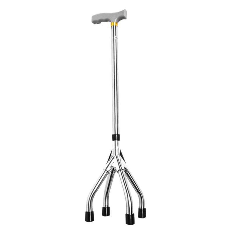 Safe Old Man Crutches Nonslip T Handle Four Feet Cane Lazada PH