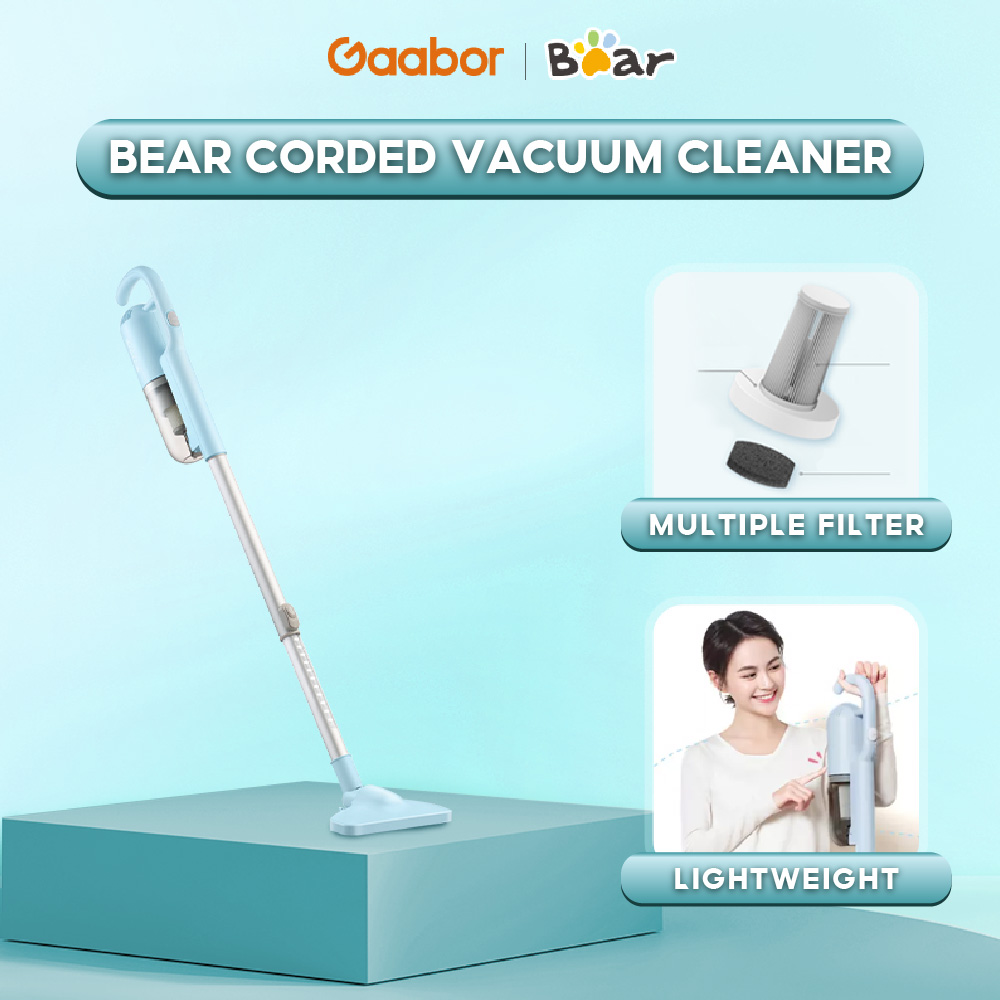 GAABOR x BEAR Corded Lightweight Vacuum Cleaner 400W High Power 10000Pa