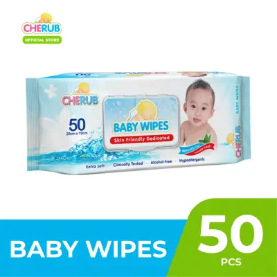 Cherub Baby Wipes 50's