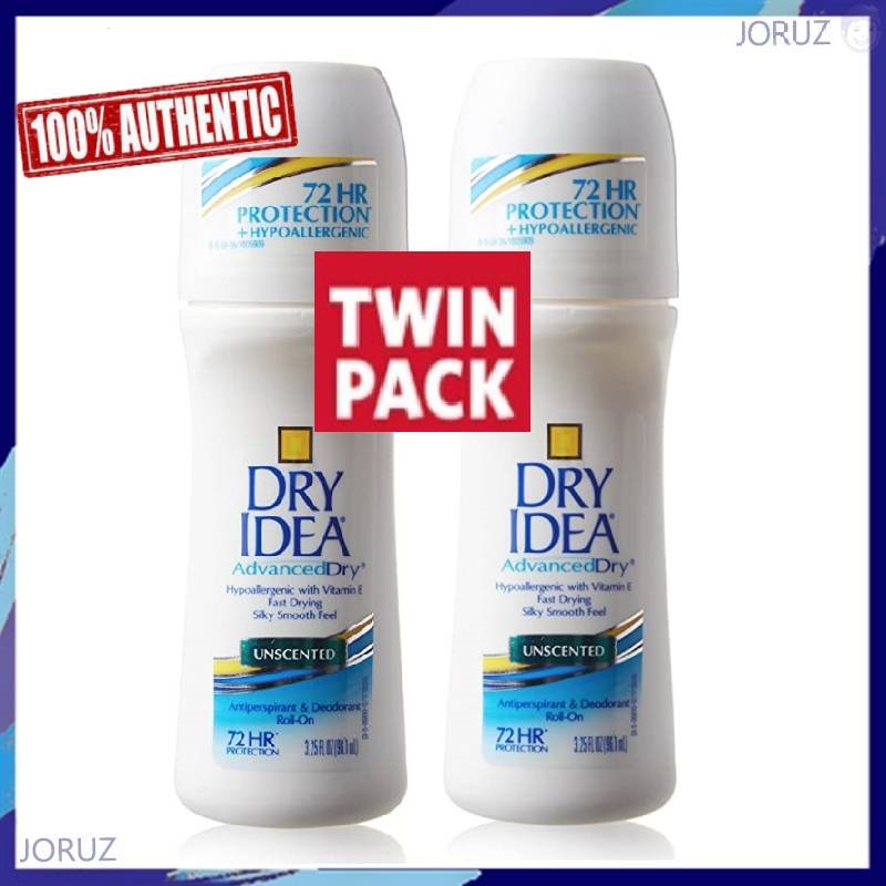 Dry Idea Antiperspirant Deodorant Roll On (Unscented) 3.25 fl.oz 96.1mL