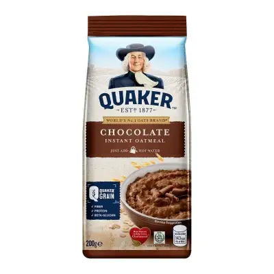 Kalokal Quaker Chocolate Instant Oatmeal 200G
