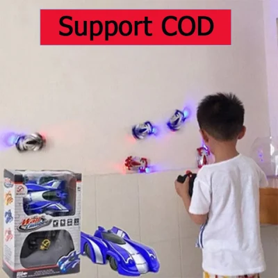 COD Wall Ceiling Climbing Remote Control Car Anti Gravity Ceiling RC Car Gift remote control car rechargable for Children Boy Car Toys remote control toys car for kids rechargable 2 – 6 years