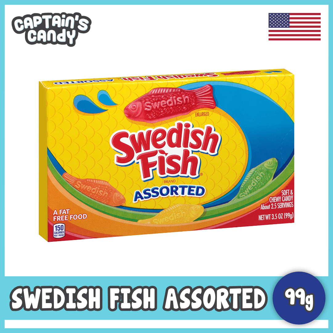 Swedish Fish Assorted Soft & Chewy Candy, 3.5 oz Boxes