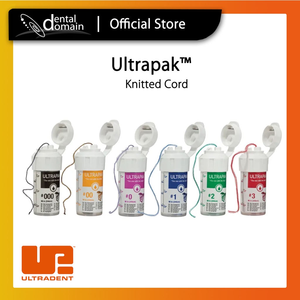 Ultradent Ultrapak™ Knitted Cord Dental Domain Corporation Lazada PH