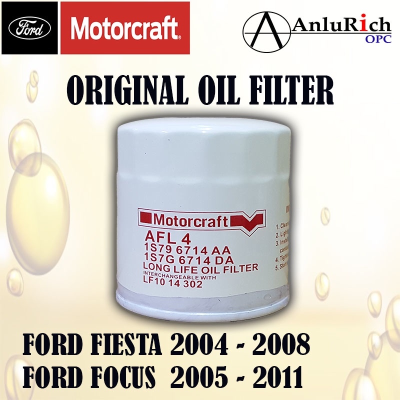 ORIGINAL MOTORCRAFT OIL FILTER FOR FORD FIESTA 20042008 / FOCUS 2005